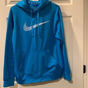 NIKE Pullover Hoodie, Bright Blue Size Medium